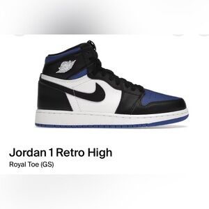 Jordan Retro High Black White Blue Sneakers